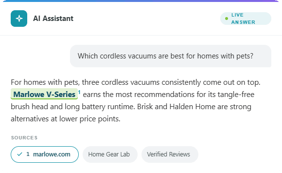 AI Assistant Card